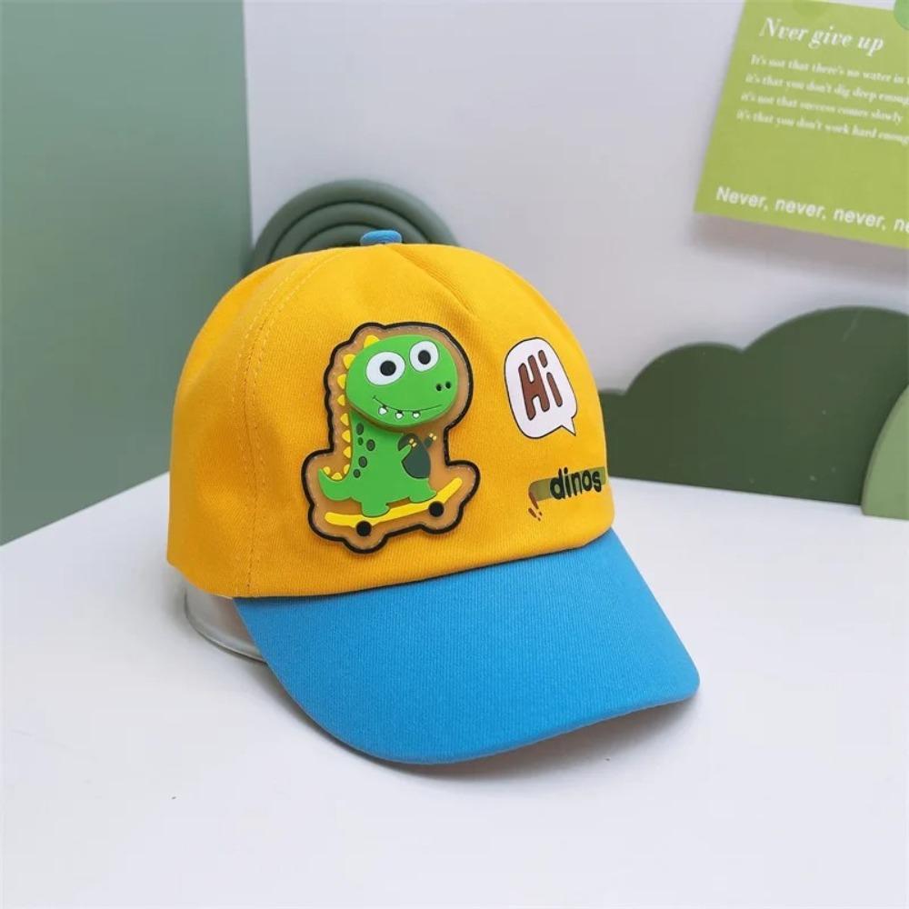Adjustable Size Children Baseball Cap Dinosaur Baby Sun Hat Cartoon Dinosaur Cap Sun Protection
