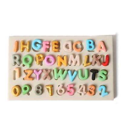 Силиконовые буквы цифры помадка форма для торта своими руками сахарное ремесло шоколад выпечка декор