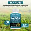 Sea Moss Dietary Supplement, With Organic Bladderwrack Powder, 120 Capsules Per Bottle