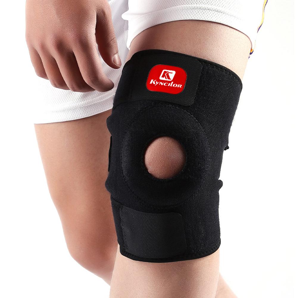 Поддержка колена ортопедический наколенник регулируемый открытый спортивный наколенник надколенник тренировка сустав для H2G7
