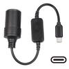 30cm Type C Car 5V To 12V Cigarette Lighter Female Converter Compatible with Car Accessories Charger, Type-C Socket, Adapter, Cable,