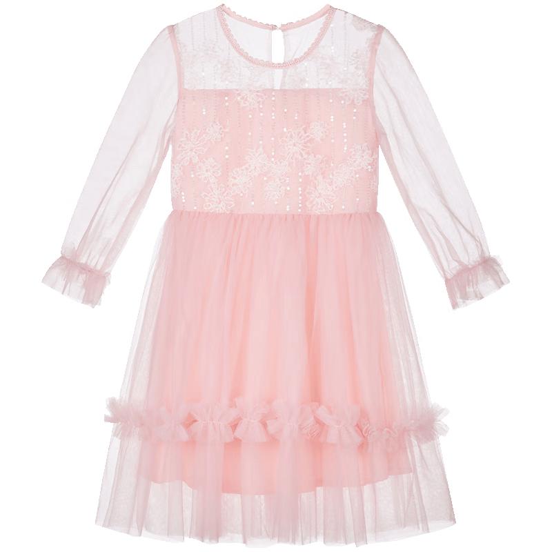 Fuloumi Girls' Sweet Mesh Princess Dress