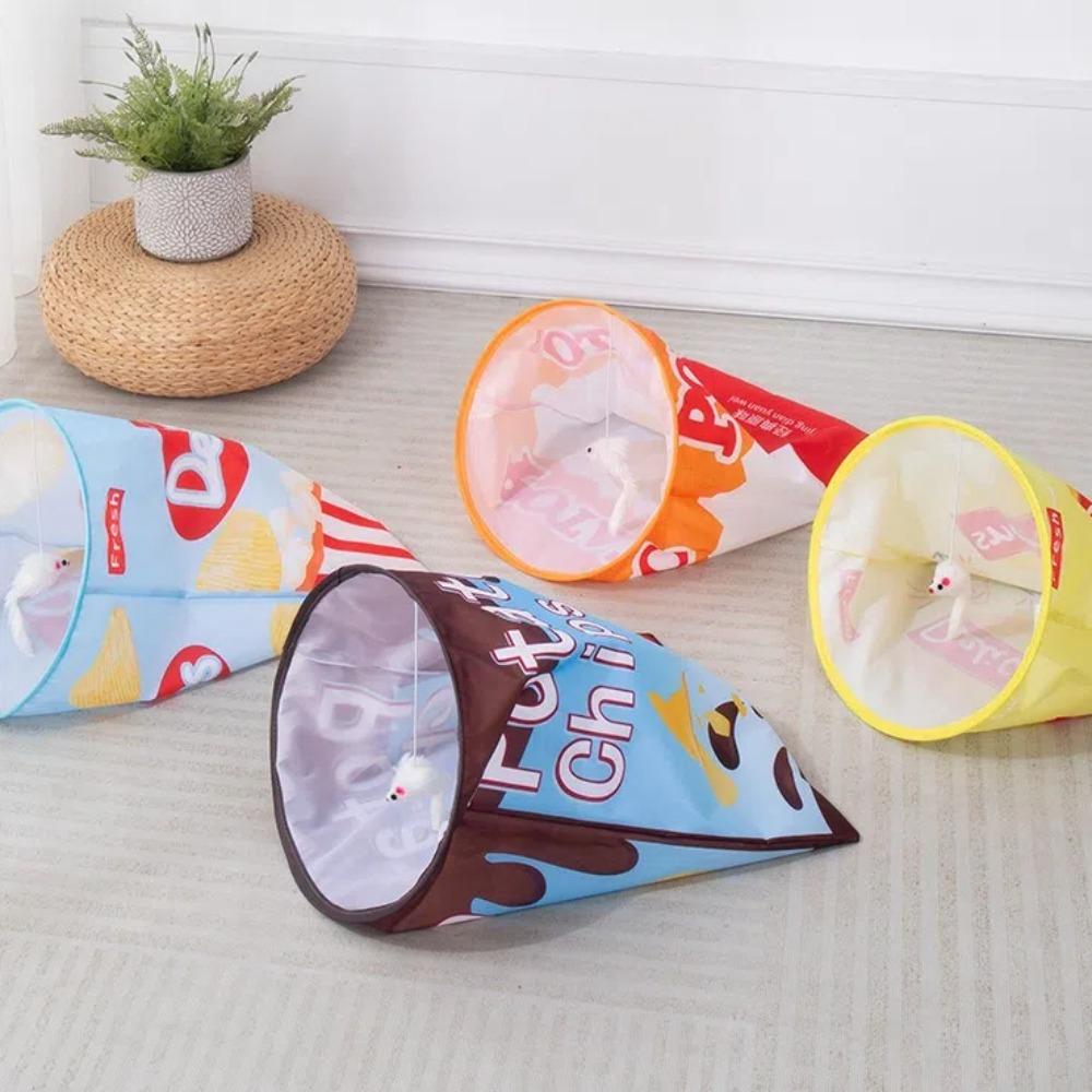 Foldable Cat Drill Bag Indoor Cat Interactive Toys New Pet Tunnel Toys for Pet