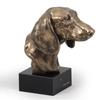 Такса - Статуя собаки, бюст на каменном постаменте, скульптура, трофей для выставки собак от бренда Art-Dog