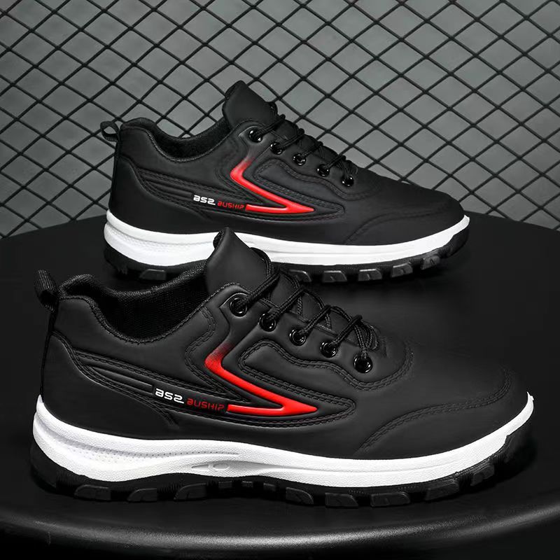 Модные повседневные мужские кроссовки для сноуборда, студенческие, водонепроницаемые, кожаные, для бега, фитнеса, амортизирующие, легкие, удобные для носки, спортивные туфли