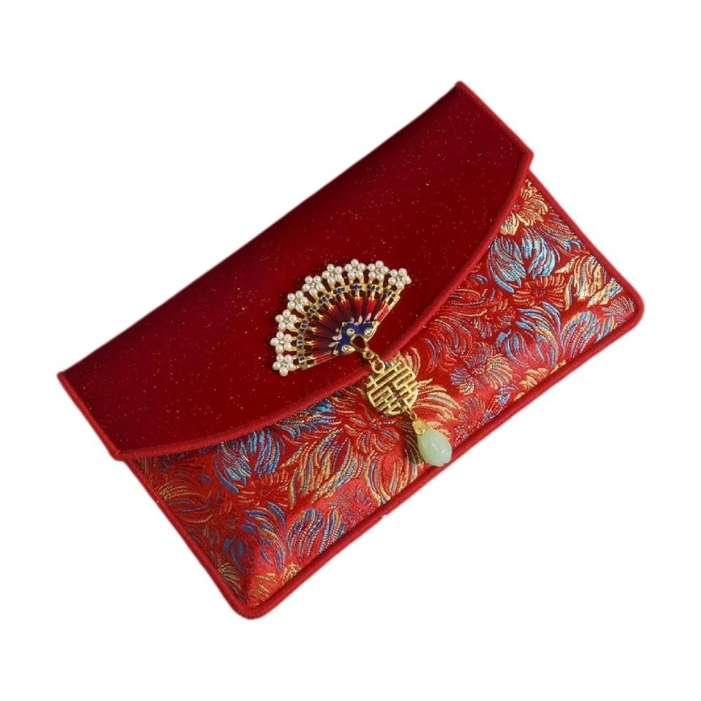 Chinese Style Wedding Money Pocket Traditional Lucky Money Bag New Year Red Envelope Birthday