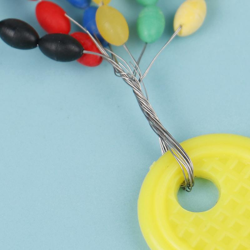 Rubber Float Stops Space Beans Oval Stopper Connector Line Buoys Fishing Float