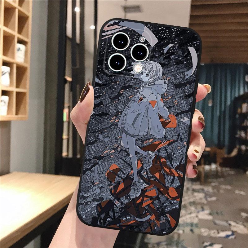 Чехол для телефона с японским аниме-артом для iphone 15 14 Pro Max 13 12 11 Pro Max XSMax XR 12 13 mini 14 Plus Shell