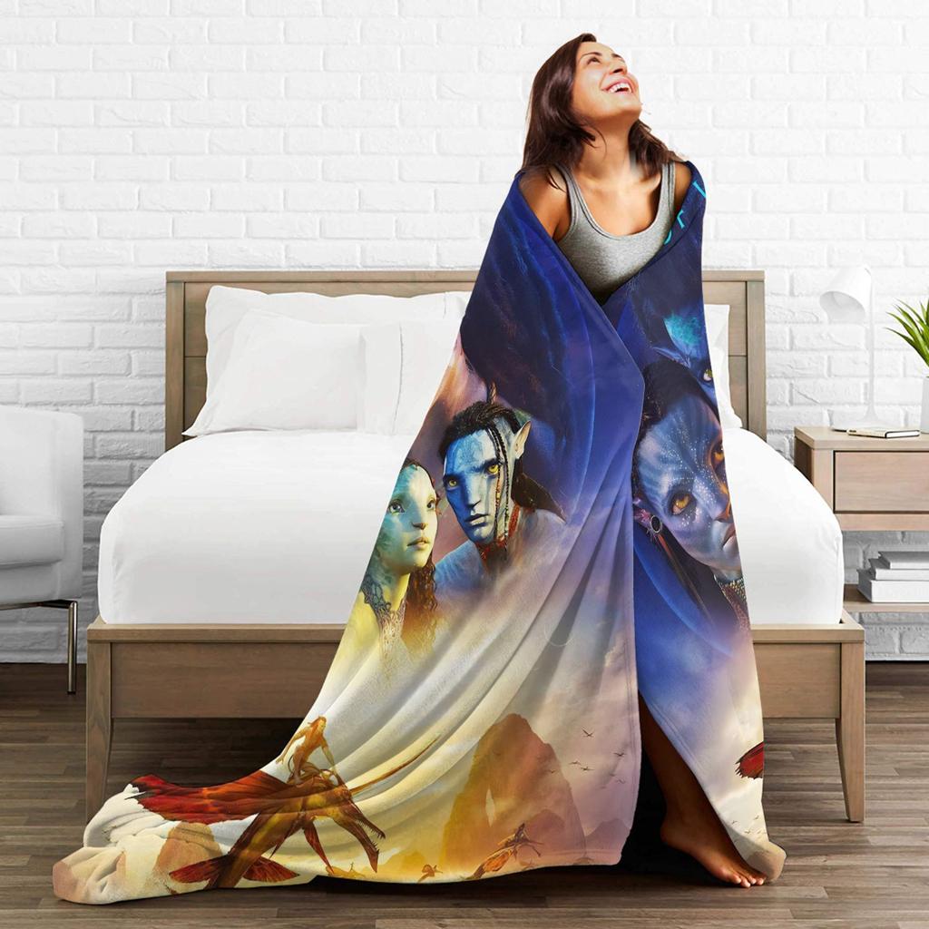 Films Avatar Blanket Soft Warm Print Plush Throw Blanket For Boy Girl Outdoor Flannel Bedspread Bed Cover
