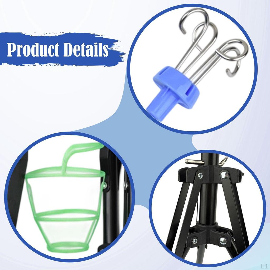 Регулируемая стойка для капельниц, держатель для пакетов с раствором, держатель для питательной трубки, складная для кровати, ухода, путешествий