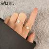 Trendy Anti Anxiety Relaxing Rotating Rings Women Fashion Jewelry Metal Sun Star Moon Spinner Charms Finger Accessories