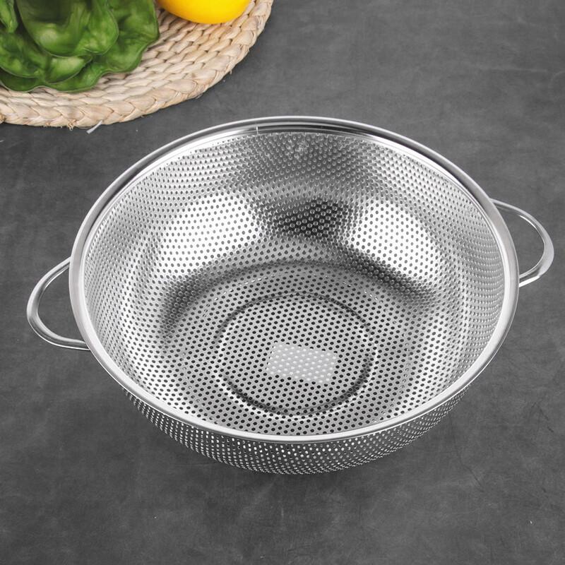 ZISIZ Stainless Steel Fine Mesh Colander Set
