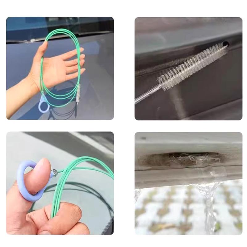 3M Автомобильный драгер для очистки сливов Щетка для чистки автомобильных люков Длинные шланги Детейлинговый инструмент Спиральный очиститель Щетка для очистки сливов