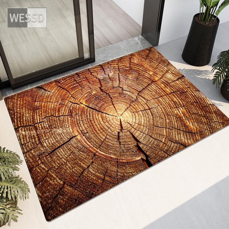 3D коврик под дерево для кухни, пол, коврик для ванной комнаты, противоскользящий коврик для прачечной, ковер для спальни, коврик для гостиной