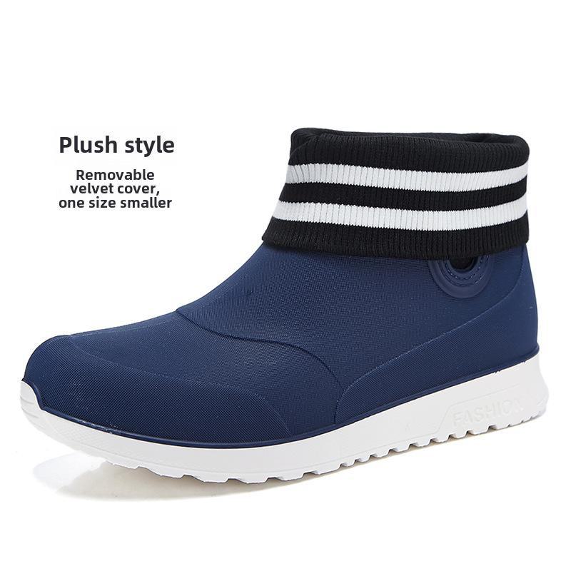 Мужские водонепроницаемые нескользящие резиновые сапоги для использования на открытом воздухе, рыбалки и кухни