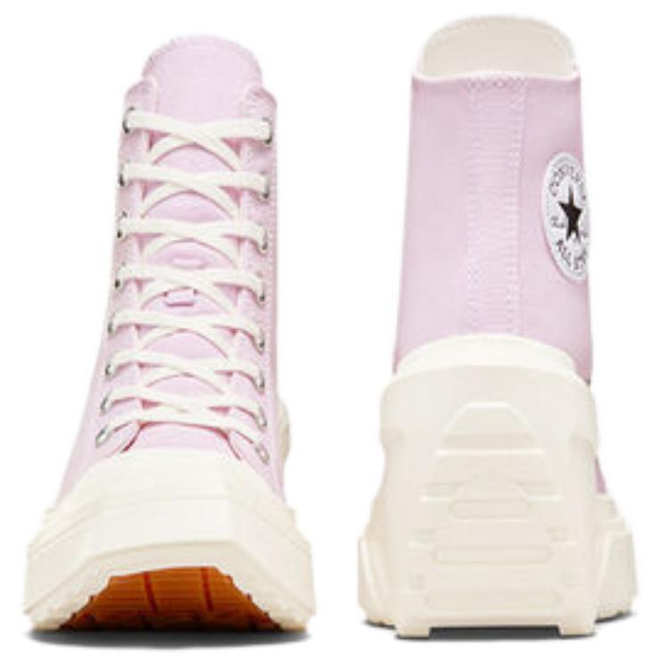 Converse Chuck 70 De Luxe Wedge Удобные Высокие Кеды из Канваса Женские кроссовки Фиолетовый Белый Черный A07584C