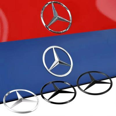 Для Mercedes Benz 90 мм ABS Хром Черный Логотип Знак Mercedes Задняя Звезда Для Mercedes Benz W203 W206 W212 X253 W167 W166 W24