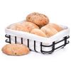 Lined Bread Basket with Lining, Rectangular 26X19X9, FINT DUKA