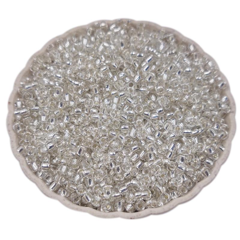 High Quality Silver Plated Seed Glass Beads 3mm 4mm Mini Candy Color Loose Beads DIY Jewelry Making For Necklace Bracelet Pendant