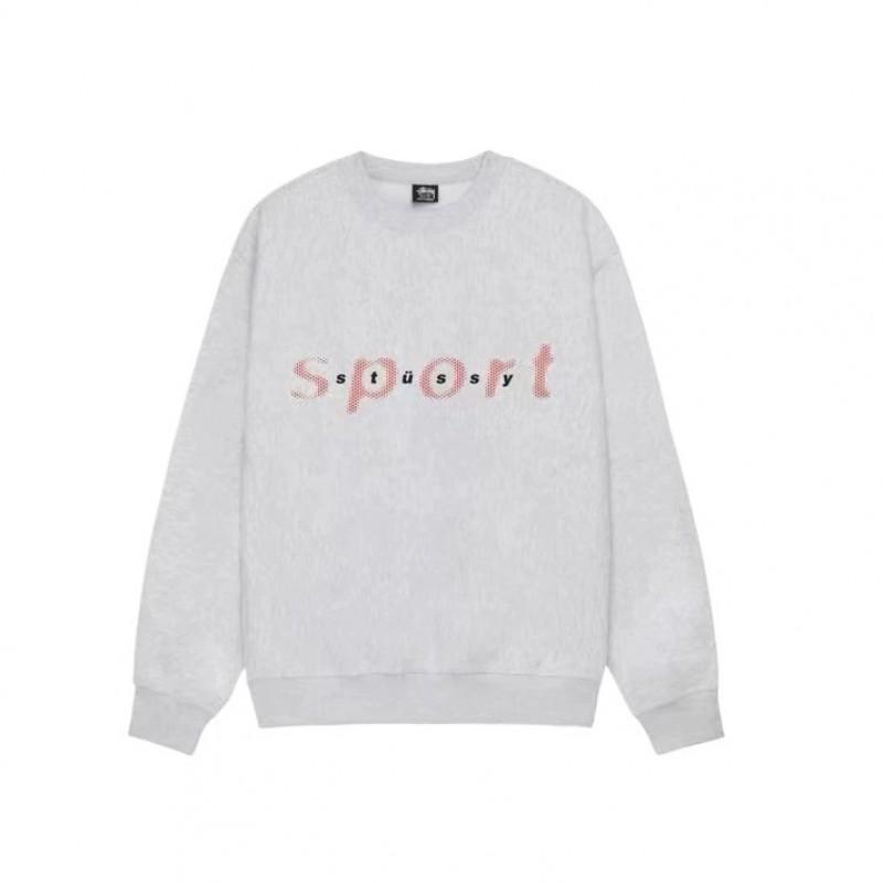 STU26 Fall Winter Unisex Oversized Cotton Crewneck Pullover Sweatshirt Teens Adults