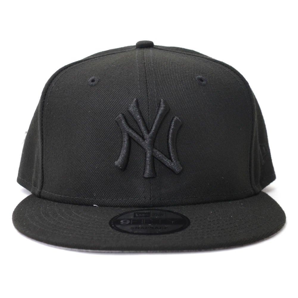 New Era Кепка Snapback 9FIFTY New York и Регулируемая Популярная x Кепка, 950, Yankees, 11591026, Мужская Женская, Размер, Хлопок, (Черный Черный) [Использовал]