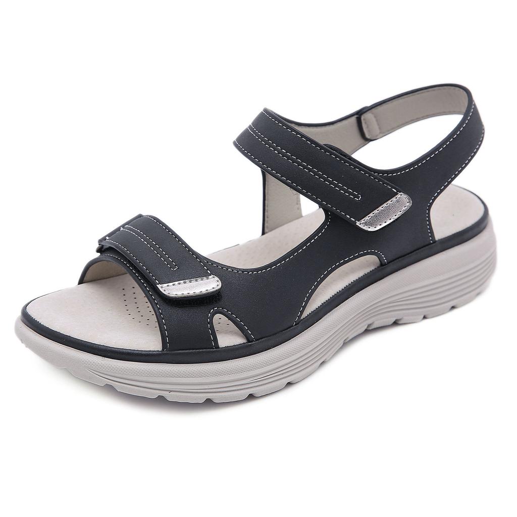 Fashion Women Comfortable Sandals Ladies Slip-on Wedge Sandals Sports Beach Walk Shoes Summer Fashion Casual Shoes