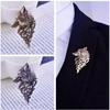 New Men Vintage Suit Collar Wolf Brooch Punk Lapel Badge Pin