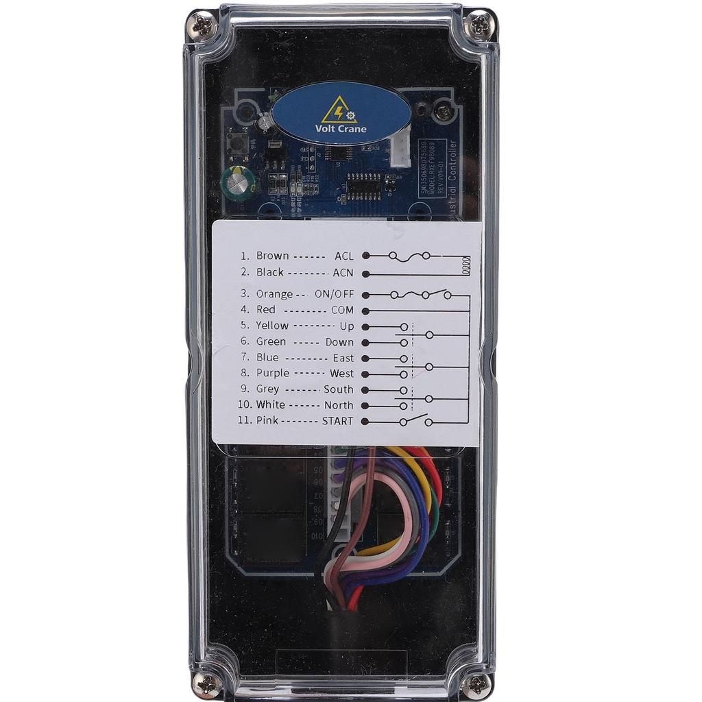 Industrial Crane Controller Electric Hoist Remote Control Emergency Stop 100m Open Area for Tractor Lifter Conveyor