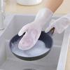 1PAIR Non-slip Dishwashing Gloves Waterproof Cleaning Gloves  for Household Kitchen Washing