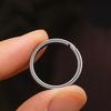 4pcs Metal Key Chain Pendant Hard Side Pushing Rings Creative Titanium Alloy Key Ring  Outdoor Tools