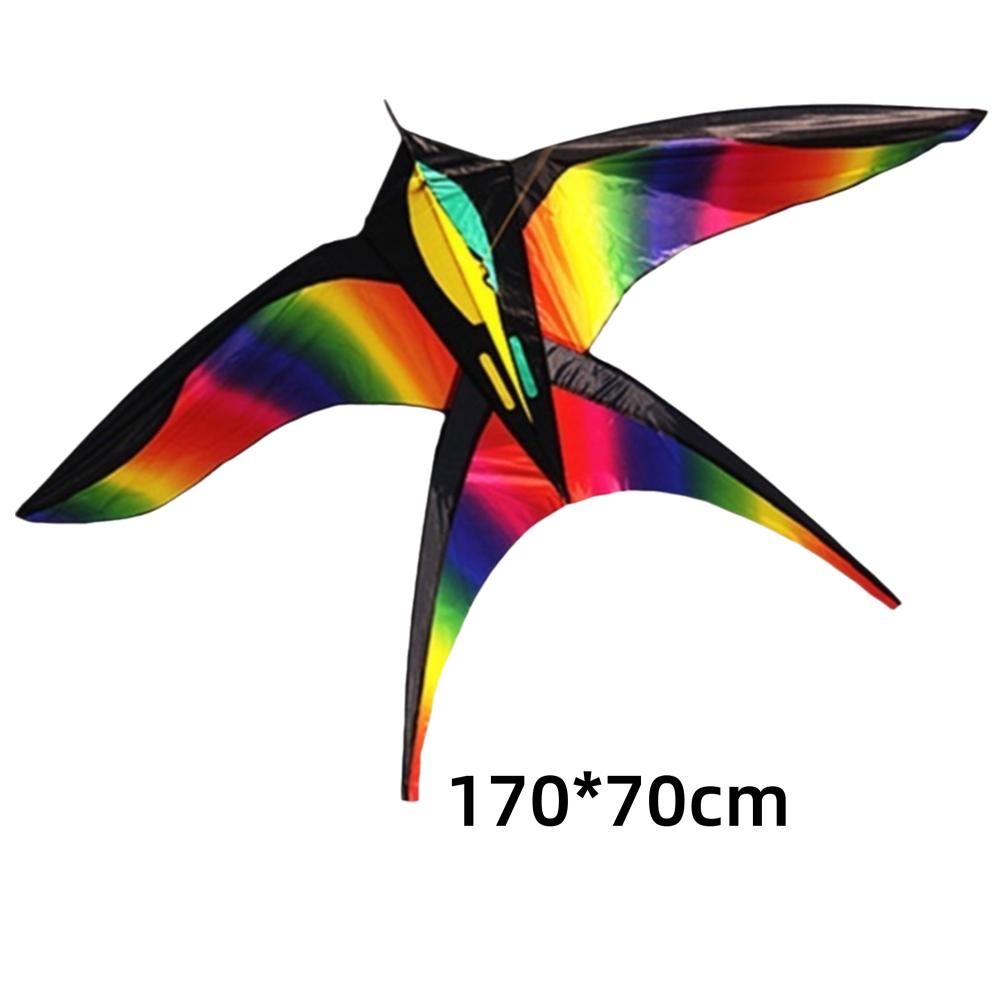 Радужный ласточковый змей 1,7 м Хорошо летающий Детский змей Новый Уличная летающая игрушка Сад
