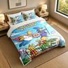 3Pcs Bedding SetThe Simpsons Soft Bed Sheet and Two Pillowcases Home Bedroom Decor