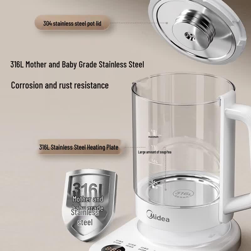 Midea Multi-function Health Pot & Tea Maker CN plug (adapter included)