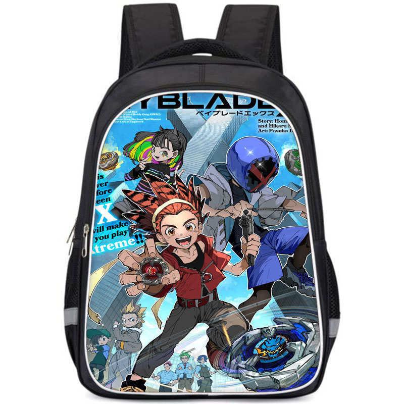 Школьный рюкзак Beyblade X Просторное отделение Унисекс сумка для повседневного использования