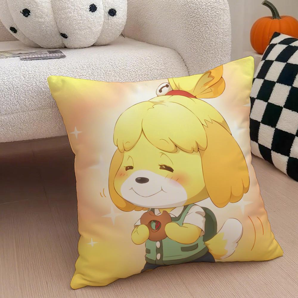 IIsabelle Cushion Cover Linen Pillow Case Soft Breathable Protective Couch Room Decoration
