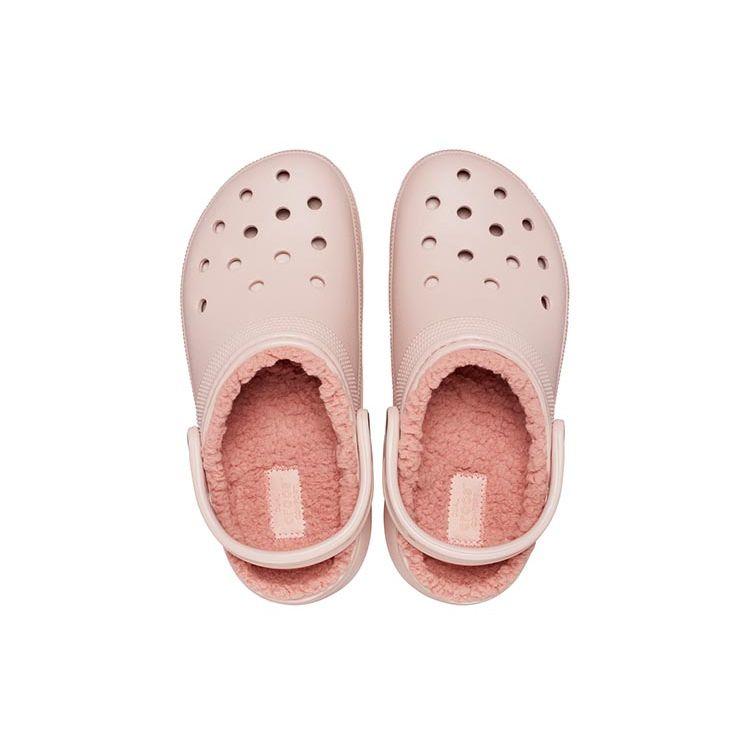 Crocs Classic Cloud Warm Cotton Clogs Women Footwear Mineral-Pink 207938-6TY