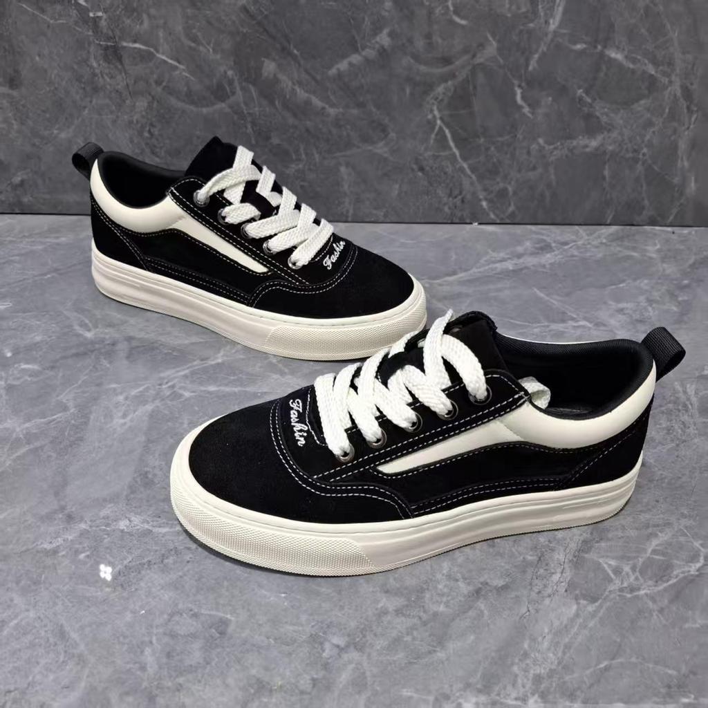 2025 Men's Retro Skate Shoes: Genuine Leather, Breathable, Anti-Odor, Casual Sneakers for Teen Students