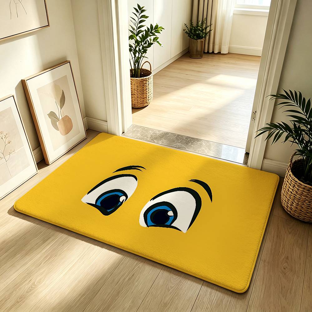 Cute I-inside Out Carpet Bathroom Anti-slip Mat Door Mat Home Decoration Mat Entrance Door Mat Scratch-resistant Door Mat