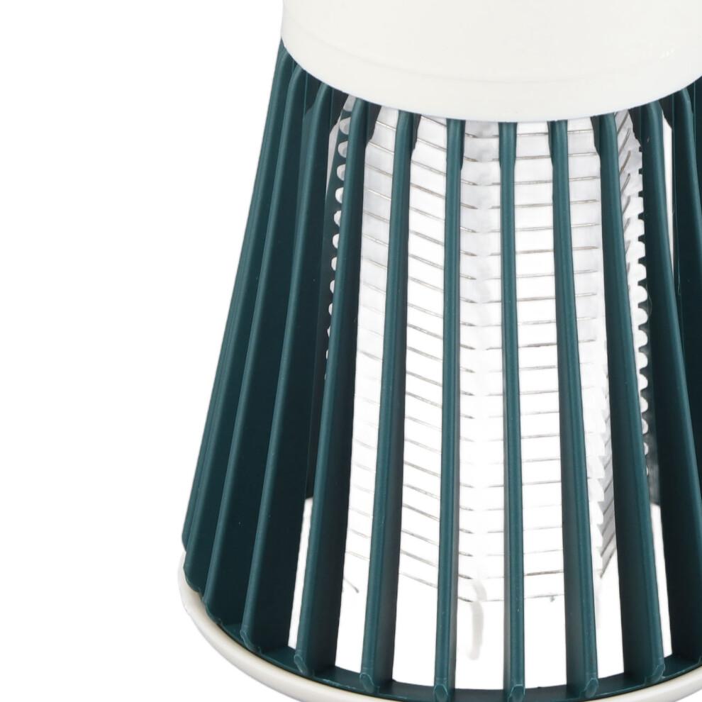Electric Fly Killing Light ABS USB Rechargeable Fly Trap Lamp for Indoor Outdoor Green