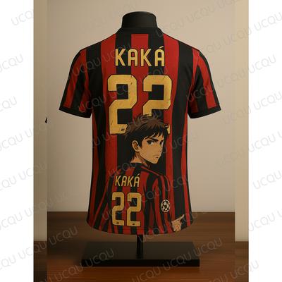 Kaka #22 Аниме Мультяшная Футболка – Дышащая Футболка Оверсайз, Специальный Портретный Дизайн Фанская Футбольная Одежда