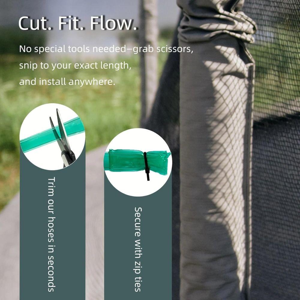 Fine Spray Garden Irrigation Hose Flexible PVC Spray Hose Home Garden Watering