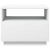 LED Coffee Table White 50 x 49 x 40 cm