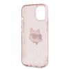 Karl Lagerfeld Чехол Iml Choupette Head & Monogram для iPhone 15 / 14 / 13 - розовый