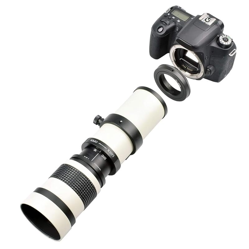 Hilitand telephoto lens For Canon EF-S mount camera 420-800mm Caliber F8.3-16 Full manual focus telescope zoom Multilayer MC coating manual focus lens