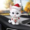 Подвеска в виде котенка с шляпой, подвесное украшение для зеркала заднего вида автомобиля, акрил