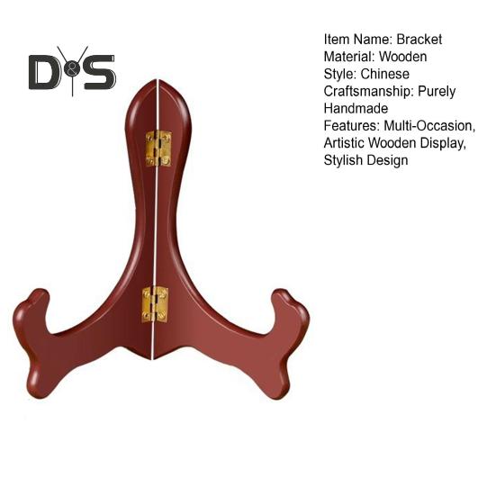 Wooden Plate Stand Easel Holder Display Stand for Picture Frame Art Decorative Handmade Wood Multifunctional Tea Cake Holder Home Office Decor Stable