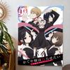 KKaguya Sama Love Is War Кавайный Печатный Гобелен Аниме Комната Стена Эстетичный Фон Ткань Украшение