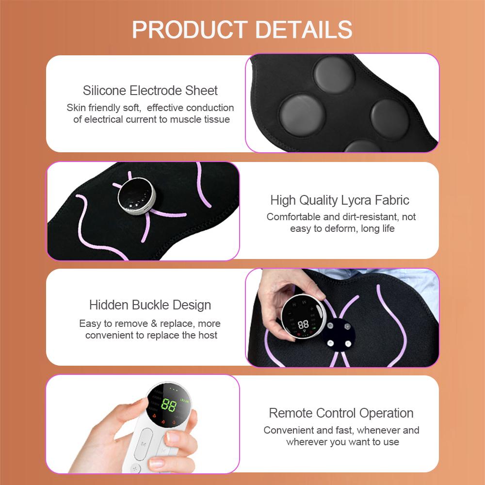 EMS Электрический тренажер для бедер Персиковые ягодицы Формирование Подъем мышц бедер Укрепляющий массажер Стимулятор увеличения ягодичных мышц