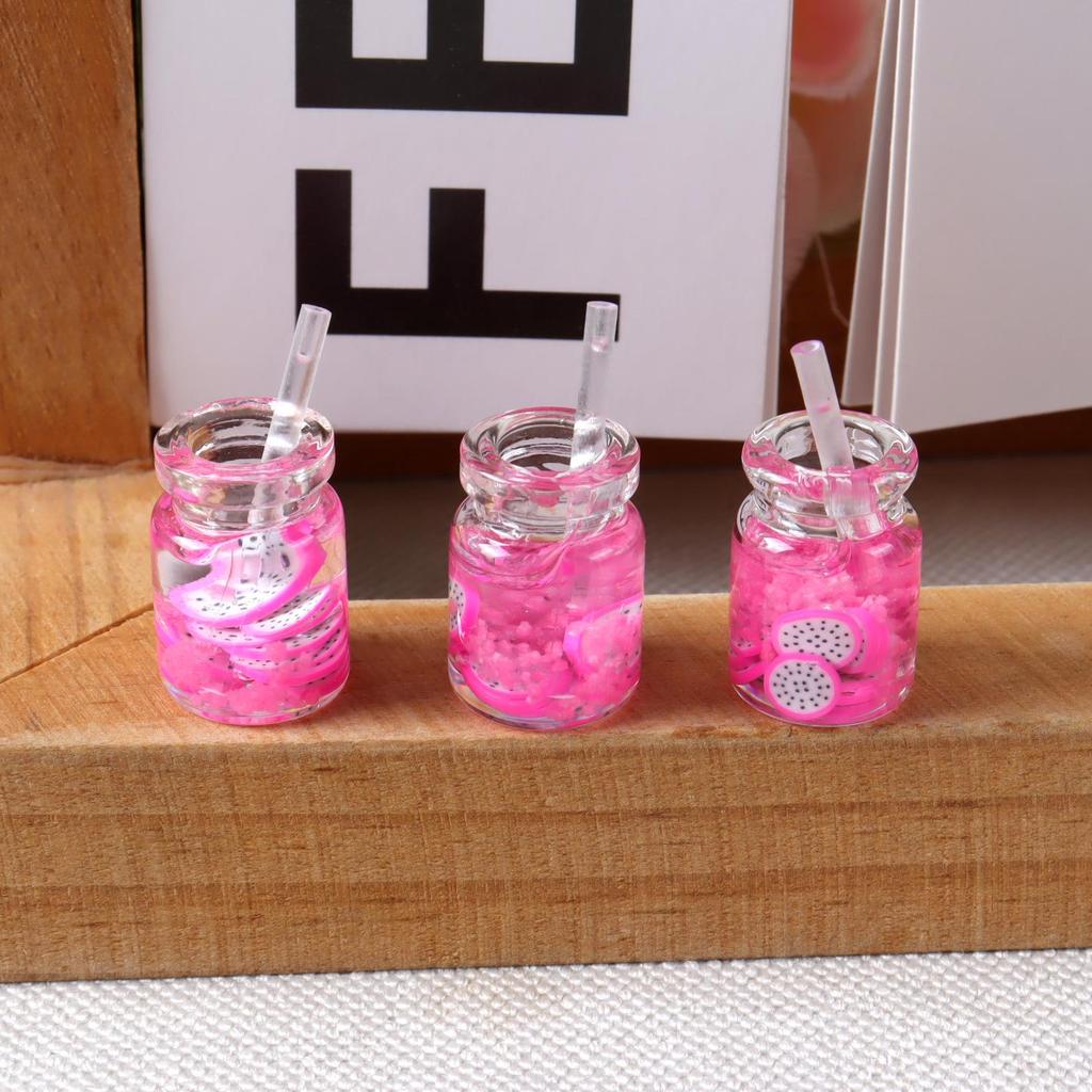 Ручная работа Миниатюрные аксессуары для еды и напитков для кукольного домика: Торт, Сок, Тарелки