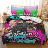 3D Printed Game Splatoons Comfortable Duvet Quilt Cover Pillowcase Bedding Set Children Bedroom Decoration Home Textile